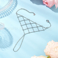 Латунные кабельные цепи кольца браслеты для женщин BJEW-JB11484-02