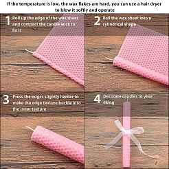 Hojas de panal de cera de abejas&nbsp;DIY-WH0162-55B-12