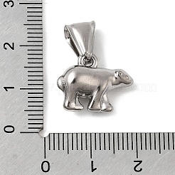 Anhänger aus Edelstahl 304 mit Tiermotiven&nbsp;STAS-B167-27B-P