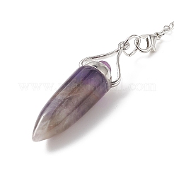 Подвески с маятником из смешанных драгоценных камней G-C051-11P