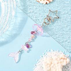 Подвесные украшения из цветочного стекла KEYC-FS00033-03