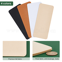 4 Stück 4 Farben rechteckiger Filztaschenboden&nbsp;FIND-PH0005-80