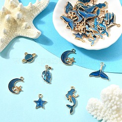 30шт 6 стиля подвески из сплава с эмалью&nbsp;ENAM-YW0005-55