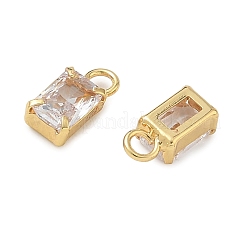Breloques en laiton zircon cubique transparent&nbsp;CU-CBAD360-11G-01
