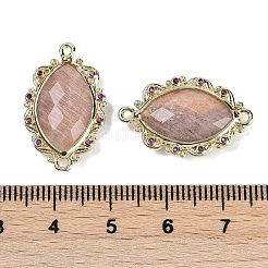 Натуральный солнечный камень ограненные конский глаз звенья&nbsp;G-B126-02G-11