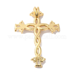 Подвески из кубического циркония с покрытием из латуни KK-R144-14G