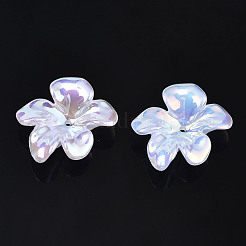 5-лепестковые акриловые колпачки для бусин с гальванопокрытием&nbsp;X-PACR-T014-01