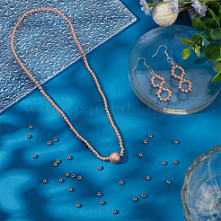 300 шт. латунные распорные бусины для покрытия стойки KK-PH0012-43B-RG