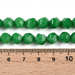 Окрашенные природные малайзии нефрита бисер нитей G-T139-8mm-48