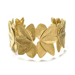 Ионное покрытие(ip) 304 нержавеющая сталь манжета кольцо для женщин&nbsp;RJEW-U025-03G