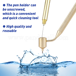 2шт 2-х стильный алюминиевый наклонный тонкий маркер для рисования AJEW-AR0001-42