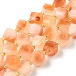 Нити бусин из натурального кварца окрашенные G-U023-A02-18