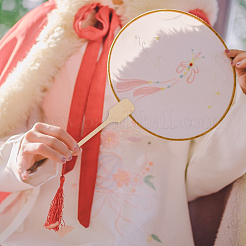 20 шт. бамбуковая короткая ручка для веера&nbsp;DIY-FH0010-40A