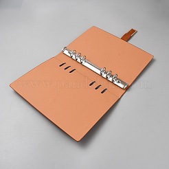 PUレザーバインダーノートカバー  長方形  チョコレート  233x170x27mm&nbsp;OFST-WH0004-082