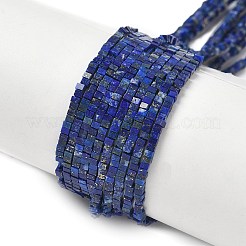 Нитки бусины из натурального ляписа-лазури G-G271-G07-1x1.5mm