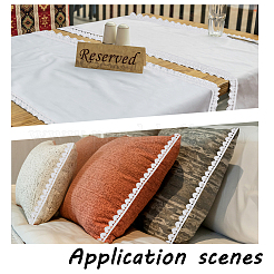 Кружевная отделка из полиэстера OCOR-WH0068-69