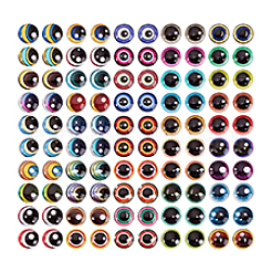 1 пакетик стеклянных кабошонов&nbsp;GGLA-PH0001-76