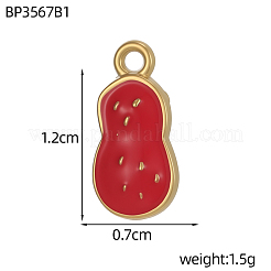 Подвески из нержавеющей стали 304 с эмалью&nbsp;STAS-OY011-01G