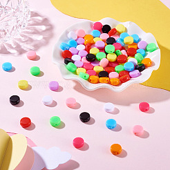100pcs 10 Farben undurchsichtige Acrylperlen&nbsp;OACR-TA0003-09