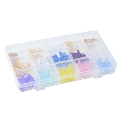 Набор для изготовления цветочных сережек своими руками&nbsp;DIY-FS0004-15