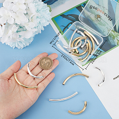 16 шт. 4 латунных трубчатых бусин KK-BBC0010-70