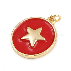 Латунь эмаль подвески&nbsp;KK-C114-23G-01