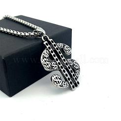 Кулон в виде знака доллара из нержавеющей стали 304 в стиле хип-хоп для мужчин и женщин.&nbsp;XW0078