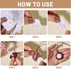 Наборы для изготовления круглых плоских деревянных подвесок своими руками&nbsp;DIY-CA0007-06