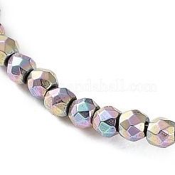 Гальванические нити из синтетических немагнитных гематитовых бусин G-C248-D01-2mm-02