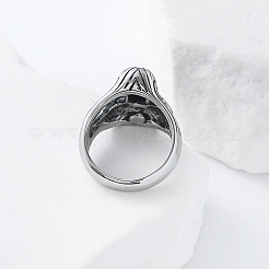 Halloween-Fingerringe aus Edelstahl 304 mit Strassen&nbsp;GJ8747-5