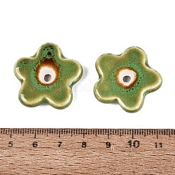 Perles de porcelaine vintage faites à la main&nbsp;PORC-Q008-15C
