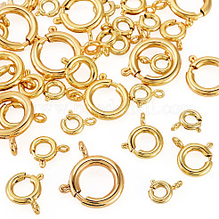 35 fermoir à ressort en laiton de 5 styles&nbsp;KK-TA0008-89