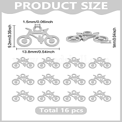 16 шт. подвески из нержавеющей стали 304&nbsp;STAS-LP0003-69