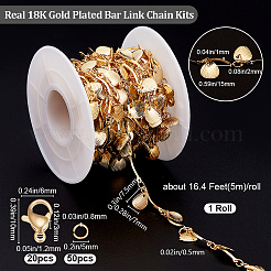 Набор для самостоятельного изготовления ожерелья из цепочки с подвесками в виде ракушек&nbsp;DIY-BBC0001-64