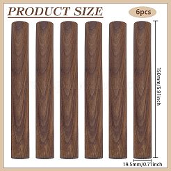 Rundstab aus schwarzem Walnussholz&nbsp;WOOD-WH0131-39