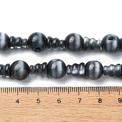 Бусины гуру с 3 отверстием «кошачий глаз» G-K149-52A