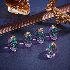 5шт гальванические k9 стеклянные подвески EGLA-BC0001-004A