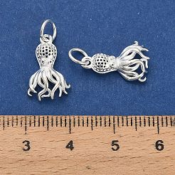 925 полые подвески из стерлингового серебра STER-P071-01S