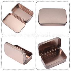 4 boîte de rangement pour bijoux en fer avec couvercle à charnière&nbsp;CON-SP0001-20C