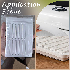 8 лист овальных самоклеящихся накладок на дверные ручки&nbsp;AJEW-SP0004-11A