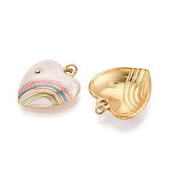 Подвески из нержавеющей стали 304 с кристаллами паве и эмалью&nbsp;STAS-T069-78