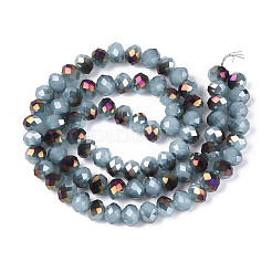 Стеклянные бусины с гальваническим покрытием &nbsp;LS-EGLA-A034-J6mm-F04