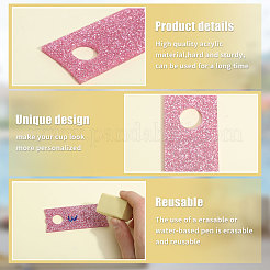 1 набор блестящих акриловых подвесок для бокалов для вина AJEW-GL0001-95