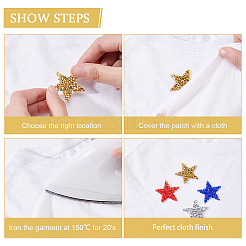 24шт 4 цвета звезды исправление горный хрусталь DIY-FG0003-83