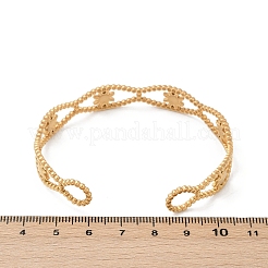 Браслеты-манжеты из нержавеющей стали 304 для женщин&nbsp;BJEW-U045-05G