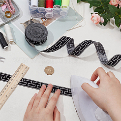 Полиэстеровая жаккардовая лента в китайском стиле OCOR-WH0101-36A