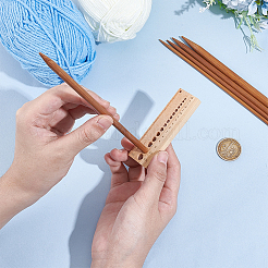 1 Stück rechteckige Stricknadellehre aus Holz&nbsp;TOOL-BC0002-94A