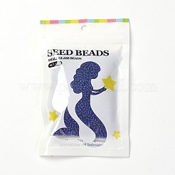 FGB 12/0 сорт А прозрачные круглые стеклянные бусины с посеребренной подкладкой&nbsp;X-SEED-A022-F12-74