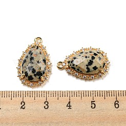 Natürliche dalmatinische Jaspis facettierte Anhänger&nbsp;G-M431-13G-02