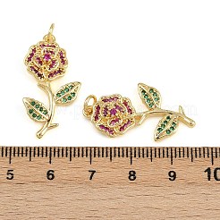 Латунные микро проложить кубического циркония подвески&nbsp;KK-C114-24B-G